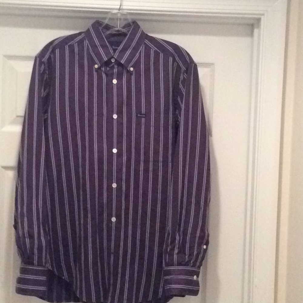 Mans small facconnable purple shirt